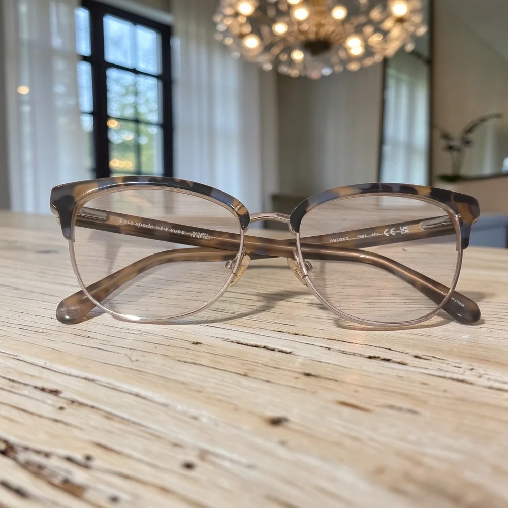 Kate Spade Tortoiseshell Cat Eye Glasses Frames | Lensless | Designer Eyewear